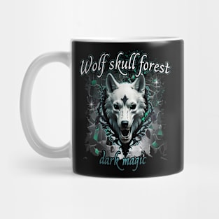 Wolf skull forest dark magic gothic - 4 Mug